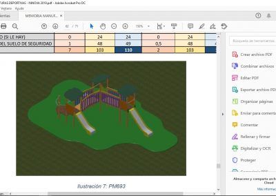 Creación de metodología integral a través del uso de BIM y simulación 4D para la optimización del ciclo de montaje de parques infantiles e instalaciones deportivas.